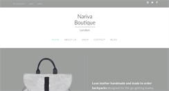 Desktop Screenshot of narivaboutique.com